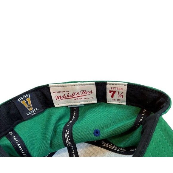 Mitchell Ness NHL Hockey Hartford Whalers Green Wool Fitted Hat Size  7 1/4 Cap - Picture 3 of 7